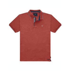 PS-276SVA Double Pique Polo (Μεγάλα μεγέθη) (Red)