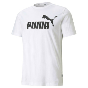 586666-02 Puma Logo Tee (Puma White)