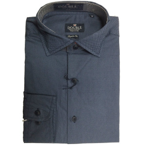 GS-455VA Double Ανδρικό πουκάμισο (μεγάλα μεγέθη) Χρώμα Γκρι