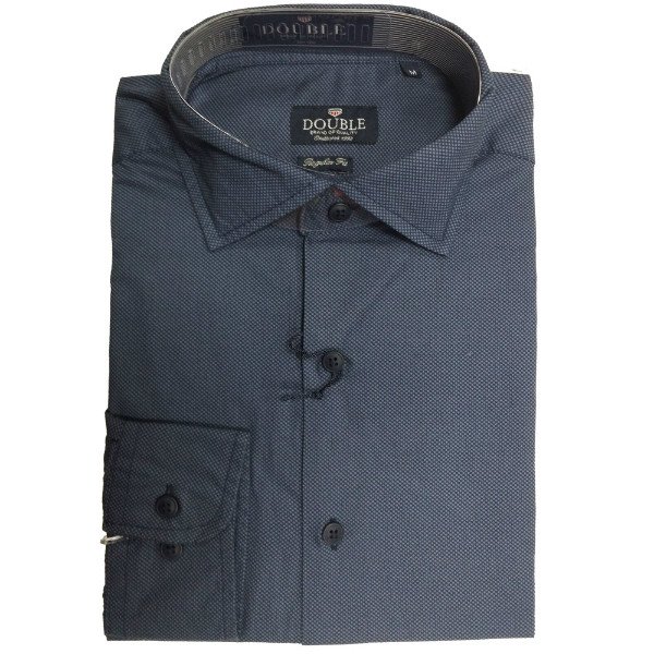GS-455VA Double Ανδρικό πουκάμισο (μεγάλα μεγέθη) Χρώμα Γκρι