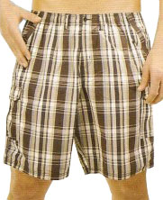 MSHO-55 13 Double Ανδρική βερμούδα Χρώμα Μπλε/Κίτρινο/Μαύρο