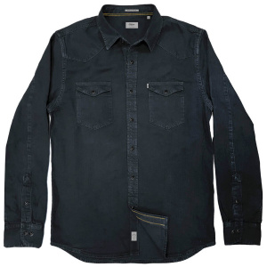 RDS-12A Rebase Denim Shirts (μεγάλα μεγέθη)(denim black)