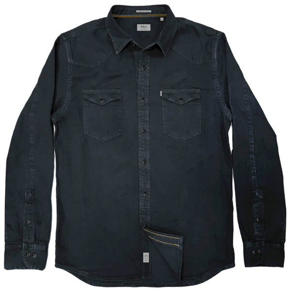 RDS-12A Rebase Denim Shirts (μεγάλα μεγέθη)(denim black)