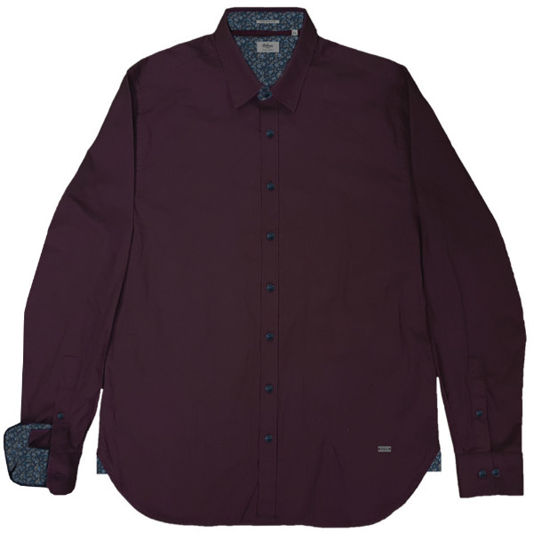 RGS-492 Rebase Ανδρικό πουκάμισο (dark wine)