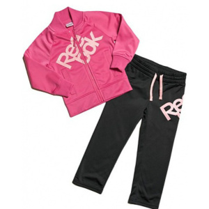 S49446 Reebok Tricot Tracksuit (charged pink/black)