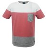 TS-44A 17 Double Ανδρικό t-shirt (μεγάλα μεγέθη) Χρώμα Λευκό/Κοραλί/Γκρι