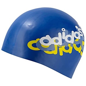 Z34001 Adidas Synthetic K Graph CP Swimming Cap (Priblu/Vivyel/Wht/Joyblu)