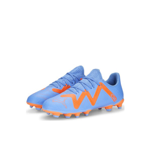 107199-01 Puma Παιδικά Ποδοσφαιρικά Παπούτσια Jr Future Play Fgag με Τάπες Μπλε