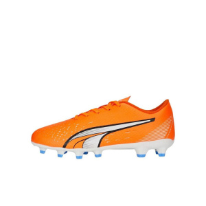 107233-01 Puma Παιδικά Ποδοσφαιρικά Παπούτσια Ultra Play με Τάπες Πορτοκαλί