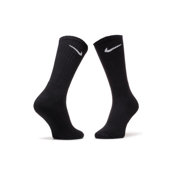 SX4508-001 Nike Value Cotton Κάλτσες για Τέννις Μαύρες 3 Ζεύγη