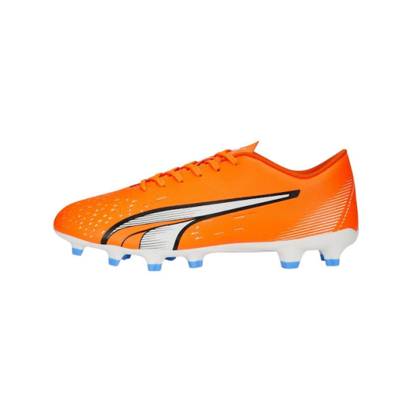 107224-01 Puma Ultra Play FG/AG Χαμηλά Ποδοσφαιρικά Παπούτσια με Τάπες Ultra Orange / Puma White / Blue Glimmer