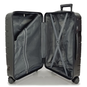 Playbags PP332 Μεγάλη Βαλίτσα με ύψος 75cm σε Μαύρο χρώμα