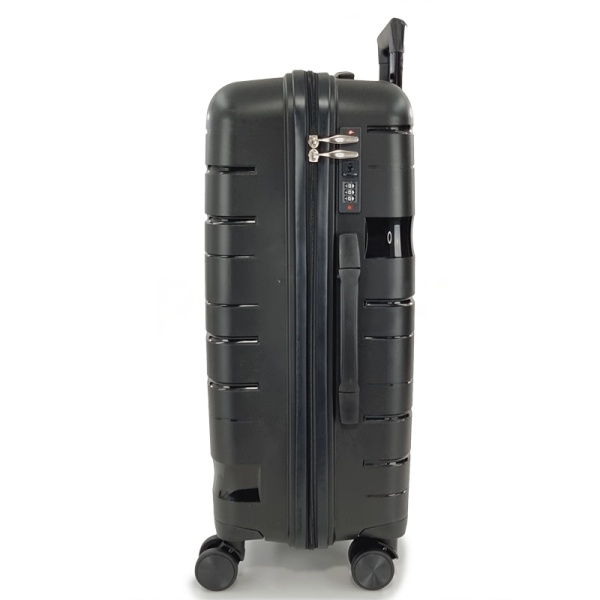 Playbags PP332 Μεγάλη Βαλίτσα με ύψος 75cm σε Μαύρο χρώμα