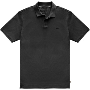 PS-318S Polo Pique With Buttonless Placket Black