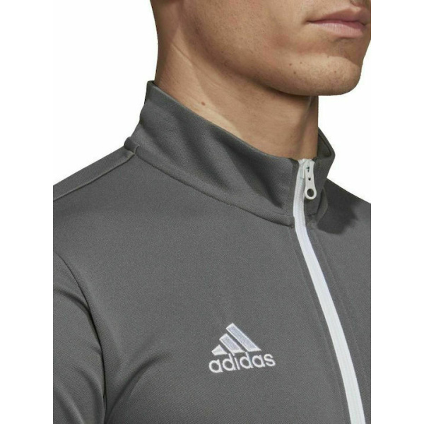 H57522 Adidas Men Entrada 22 Track Jacket Grey/White