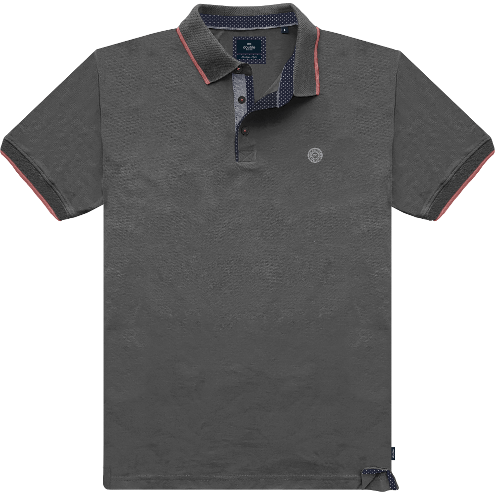 PS-311SA Double Polo Pique (Μεγάλα Μεγέθη) Anthracite