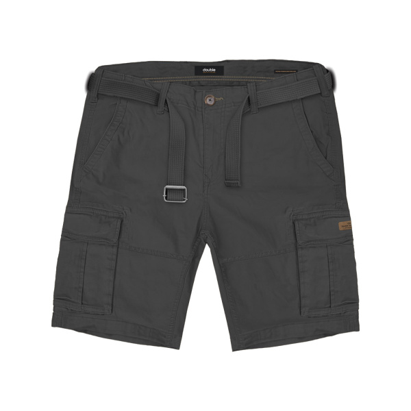 MSHO-711A Double Shorts Cargo With Belt (Μεγάλα Μεγέθη) Anthracite