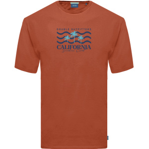 TS-2003S Double T-Shirts With Graphic Print Burnt Orange
