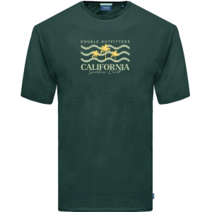 TS-2003S Double T-Shirts With Graphic Print Forest Green