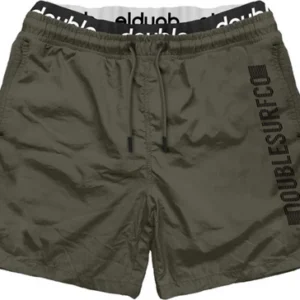 MTS-135A Double All Over Print Shorts (Μεγάλα μεγέθη) Λαδί