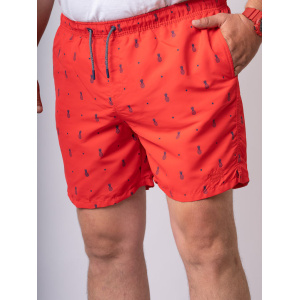 MTS-134VA Double All Over Print Shorts (Μεγάλα μεγέθη) κόκκινο