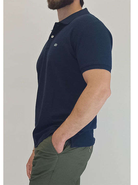 PS-32SA Double Polo Pique Mao Collar (Μεγάλα Μεγέθη) Navy PS-32SA Double Polo Pique Mao Collar (Μεγάλα Μεγέθη) Navy