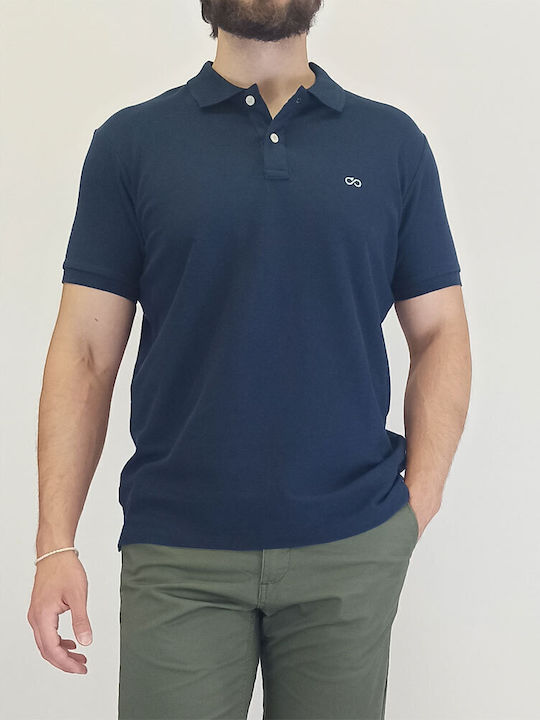 PS-32SA Double Polo Pique Mao Collar (Μεγάλα Μεγέθη) Navy PS-32SA Double Polo Pique Mao Collar (Μεγάλα Μεγέθη) Navy