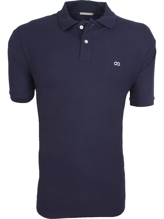 PS-32SA Double Polo Pique Mao Collar (Μεγάλα Μεγέθη) Navy PS-32SA Double Polo Pique Mao Collar (Μεγάλα Μεγέθη) Navy