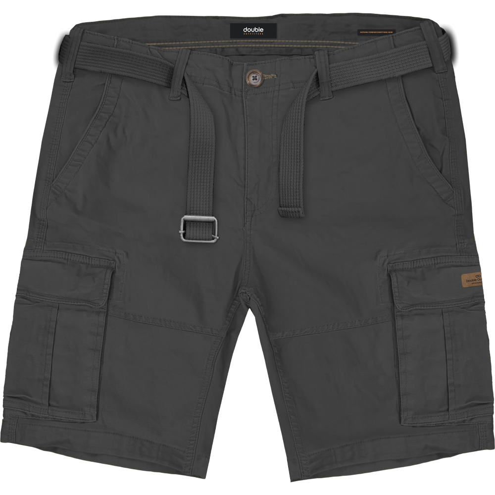 MSHO-711 Double Shorts Cargo With Belt Anthracite