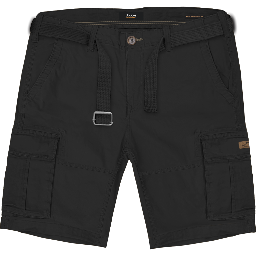 MSHO-711 Double Shorts Cargo With Belt Black