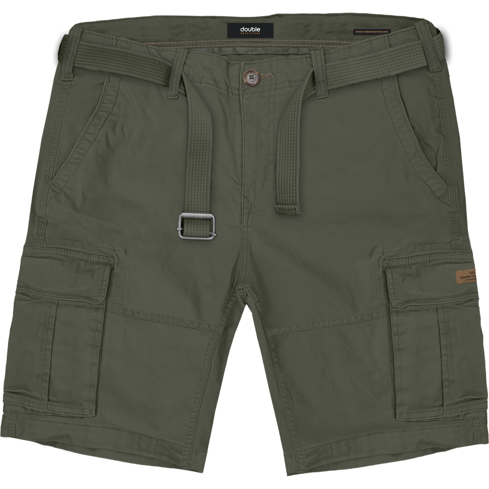 MSHO-711 Double Shorts Cargo With Belt Dk Khaki