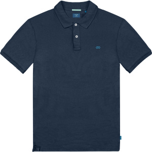 PS-32SA Double Polo Pique Mao Collar (Μεγάλα Μεγέθη) Navy