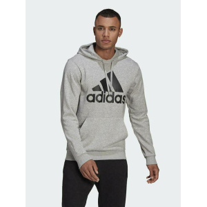GK9541 Adidas Essentials Ανδρικό Φούτερ με Κουκούλα και Τσέπες Γκρι