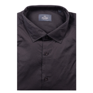 GS-5039A Double Μακρυμάνικο Πουκάμισο(Μεγάλα μεγέθη) Black
