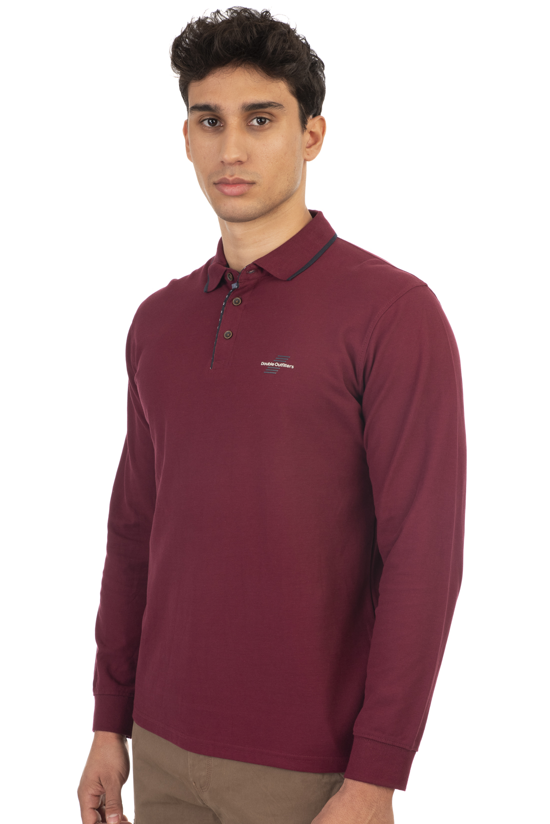 PS-3002 Double T-Shirts Polo Pique DK Bordeaux