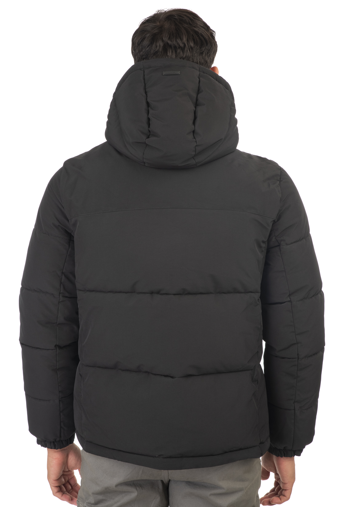 MJK-2006B Double Jackets Mid Length Padded Black 50