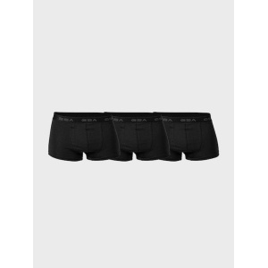GSA Cotton Basics 3Pack Ανδρικά Μποξεράκια Μαύρα 17-1204-01