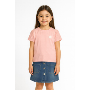 Παιδικό Σετ Μπλουζάκι με Τζιν Φούστα Jeanset