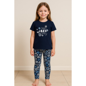Παιδικό Σετ Μπλουζάκι με Παντελονάκι Good Vibes Only