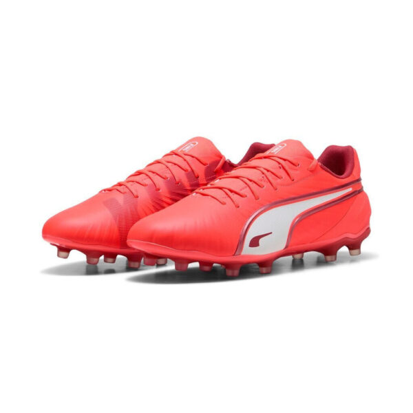 Puma King Match FG/AG glowing Red/White/Red Fire 108315 01