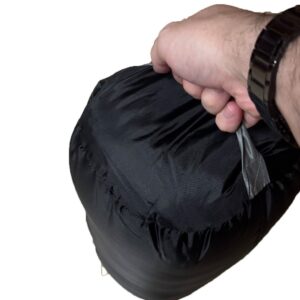 Υπνόσακος σε συσκευασία με χειρολαβή Μαύρος