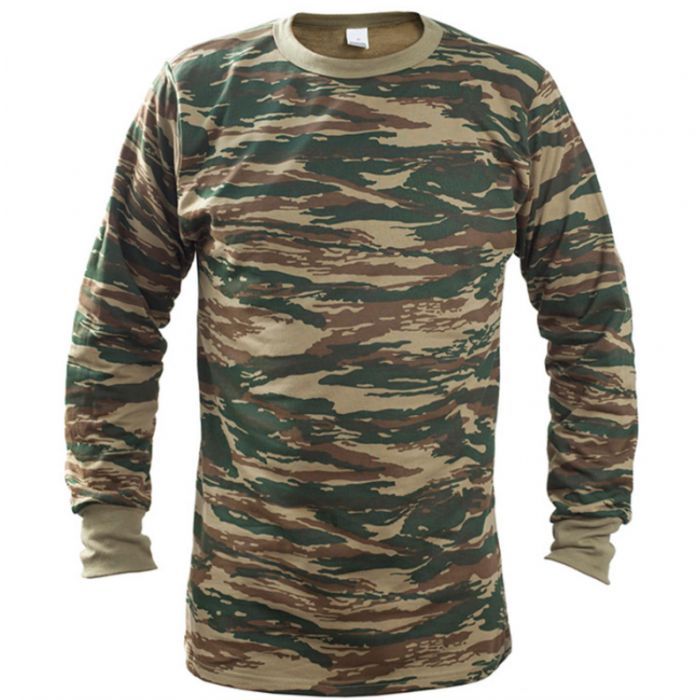 Μακρυμάνικο Φούτερ Παραλλαγής Από 100% Βαμβάκι