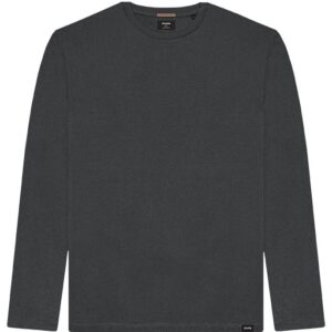 DOUBLE Ανδρική Μπλούζα Μακρυμάνικη Basic TS-254A Anthracite