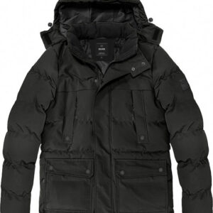MJK-173A Double Χειμωνιάτικο Μπουφάν Puffer Black