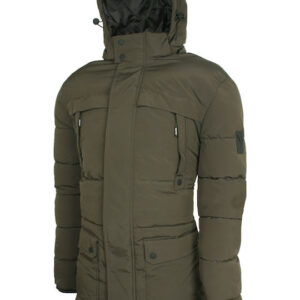 MJK-173A Double Χειμωνιάτικο Μπουφάν Puffer Olive