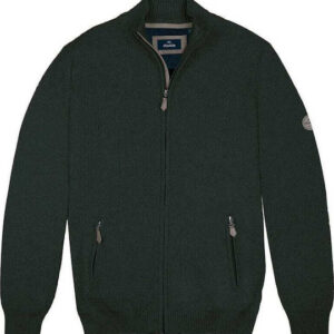 Double Ζακέτα πλεκτή με φερμουάρ KNIT-68A Green