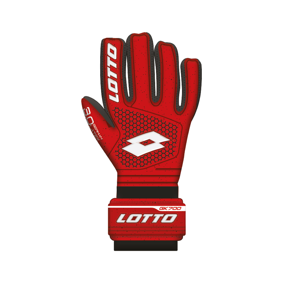 Lotto Glove GK700 217089 Cliff Red/All White Lotto Glove GK700 217089 Cliff Red/All White