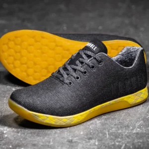 NoBull Superfabric Trainer Black HTR/Yellow NoBull Superfabric Trainer Black HTR/Yellow