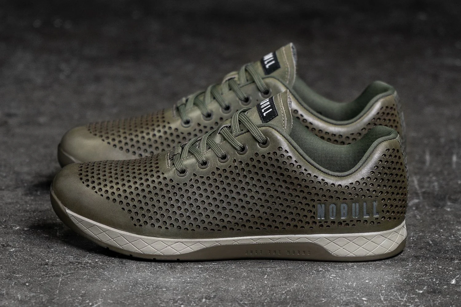 NoBull Leather Trainer Spring Moss/ Grey NoBull Leather Trainer Spring Moss/ Grey
