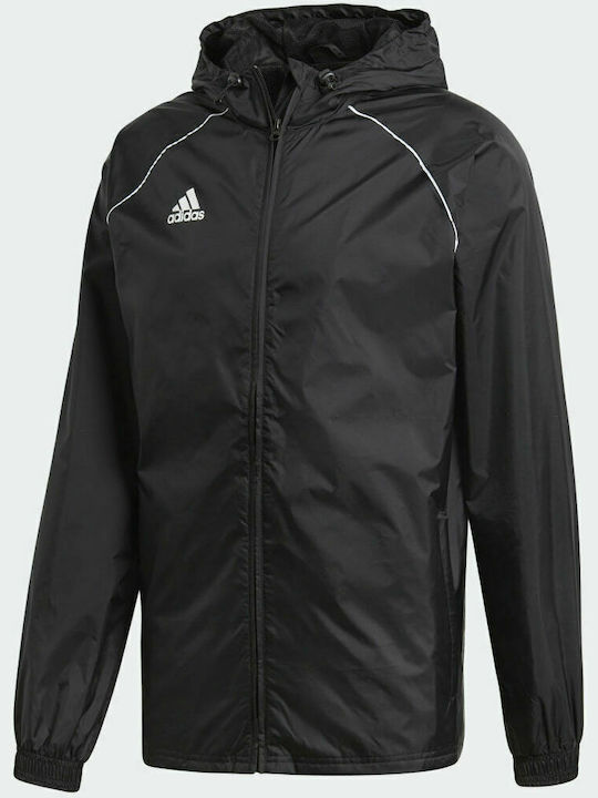 Adidas Core 18 Rain Jacket CE9048 Black/White Adidas Core 18 Rain Jacket CE9048 Black/White